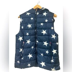 Zara Stars Vest Girls‎ Size 13/14 Blue/White